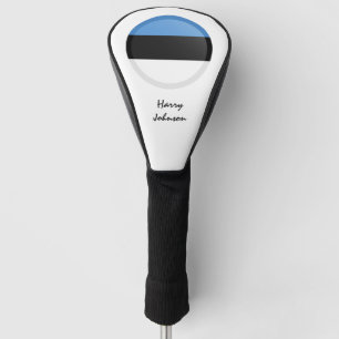 Estonian Flag & Monogrammed Golf Clubs Covers