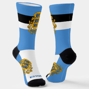 Estonian Flag Patriotic, Sustainable Estonia Socks