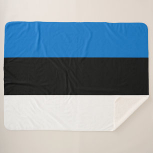 Estonian Flag Sherpa Blanket