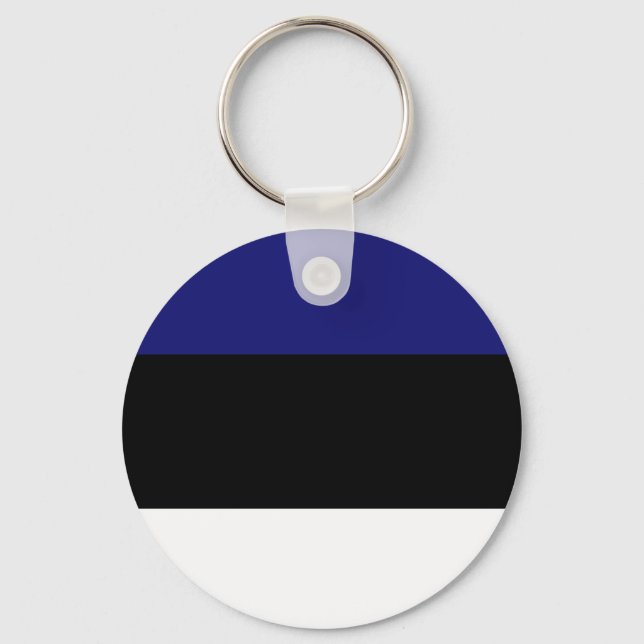 Estonian Flag T-shirts and Gifts Key Ring (Front)