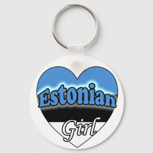 Estonian Girl Key Ring