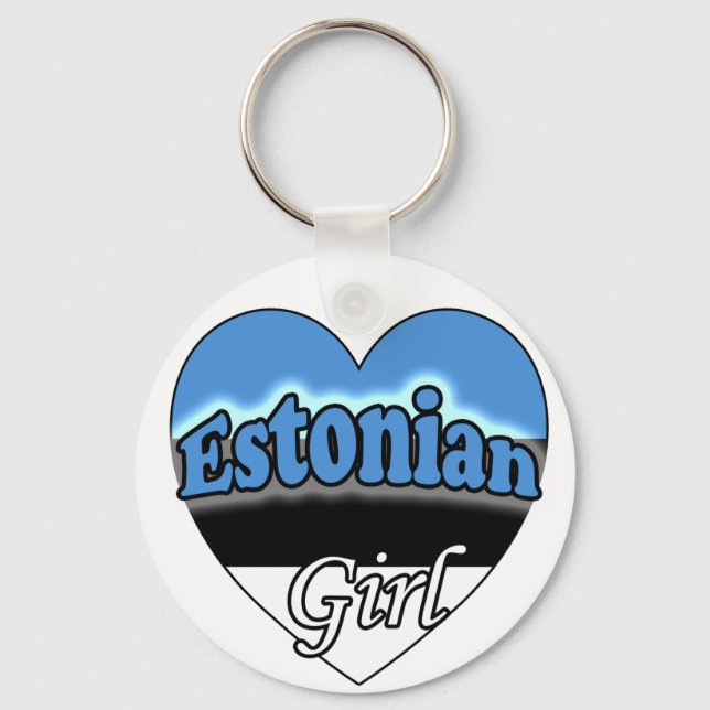 Estonian Girl Key Ring (Front)