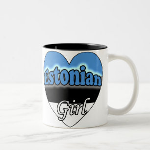 Estonian Girl Two-Tone Coffee Mug