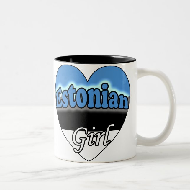Estonian Girl Two-Tone Coffee Mug (Right)