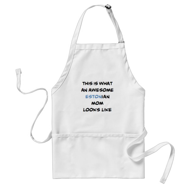 estonian mom, awesome standard apron (Front)