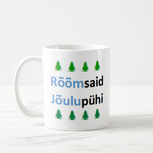 estonian rõõmsaid jõulupühi coffee mug
