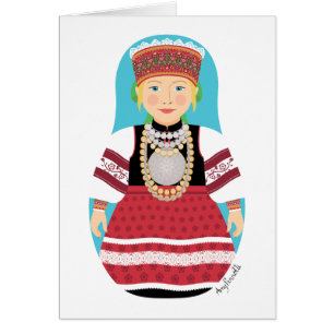 Estonian, Seto Matryoshka Card