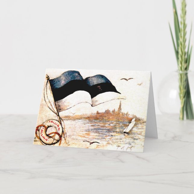 Estonia's 1st National Postcard - Blank (Front)