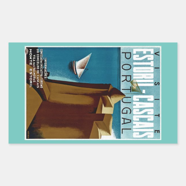 Estoril - Cascais Portugal Rectangular Sticker (Front)