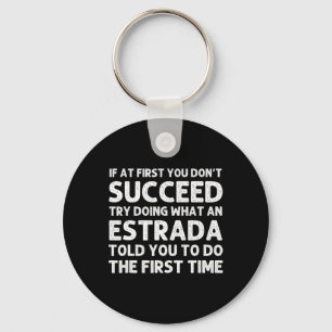 Estrada Funny Surname Family Tree Birthday Reunion Key Ring