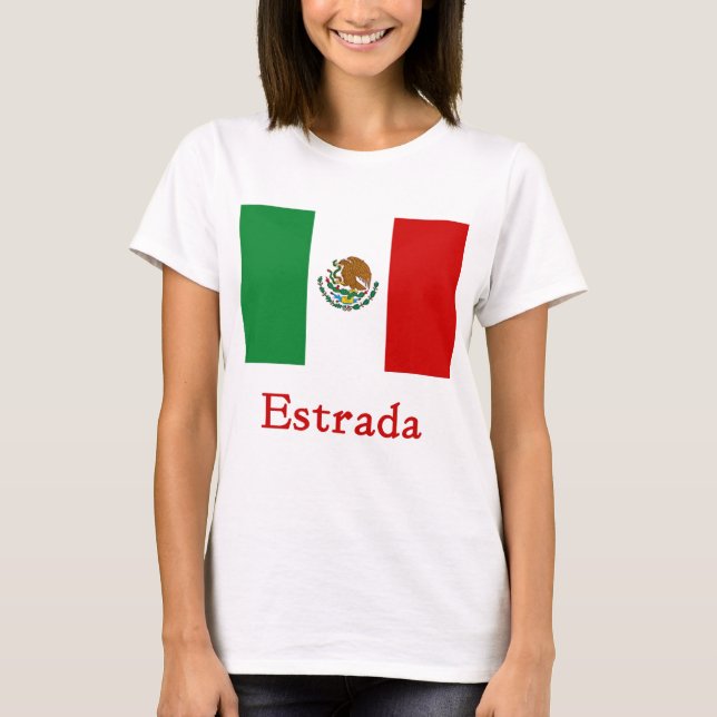 Estrada Mexican Flag T-Shirt (Front)