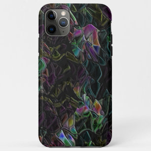 Estranho colorido chamativo ofuscado na escuridão iPhone 11 pro max case