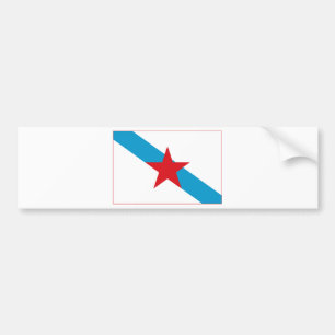 Estreleira - Bandera Independentista Gallega Bumper Sticker