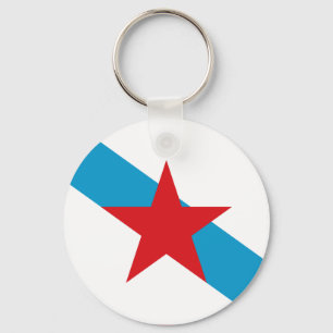 Estreleira - Bandera Independentista Gallega Key Ring