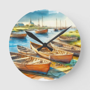 Estuary Rest Round Clock