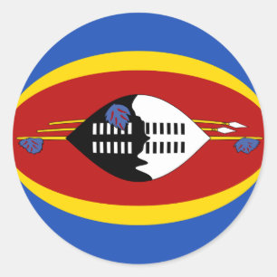 Eswatini Fisheye Flag Sticker
