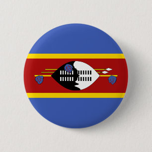 Eswatini Flag 6 Cm Round Badge