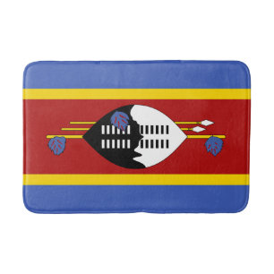 Eswatini Flag Bath Mat