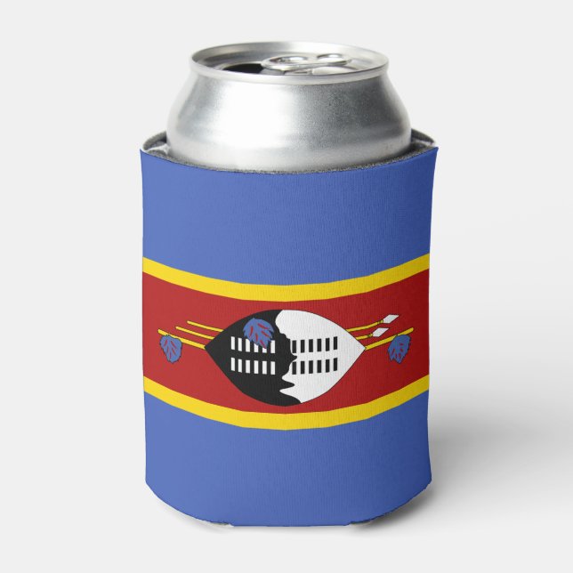 Eswatini Flag Can Cooler (Can Front)