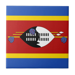Eswatini Flag Ceramic Tile