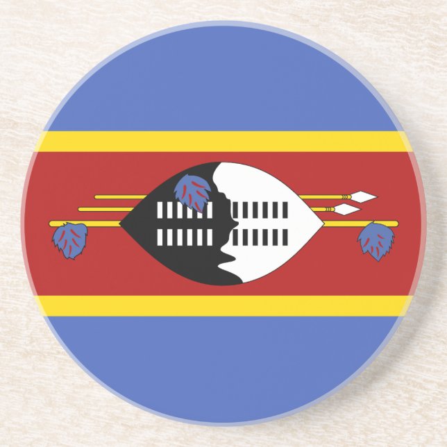 Eswatini Flag Coaster (Front)