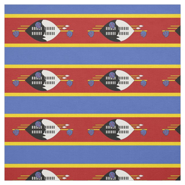 Eswatini Flag Fabric (Swatch)