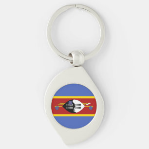 Eswatini Flag Key Ring