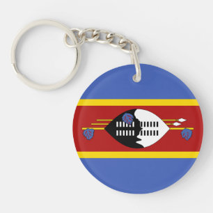 Eswatini Flag Key Ring