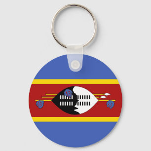 Eswatini Flag Key Ring