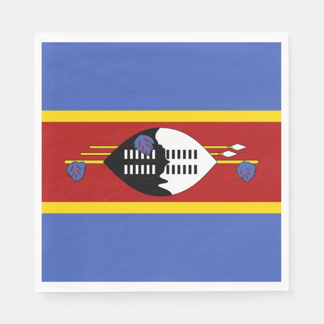 Eswatini Flag Napkin (Front)