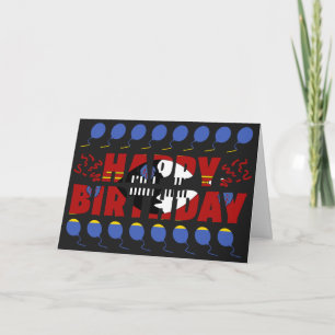 Eswatini Flag Patriotic Birthday Card