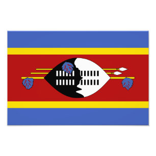 Eswatini Flag Photo Print
