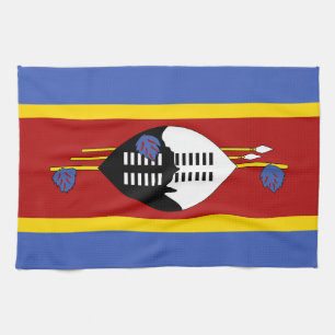 Eswatini Flag Tea Towel