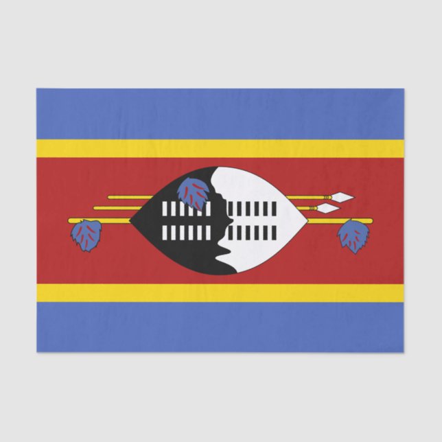 Eswatini Flag Tissue Paper (Front)