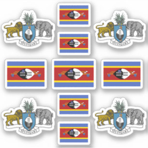 Eswatini- national symbols /Coat of arms and flag