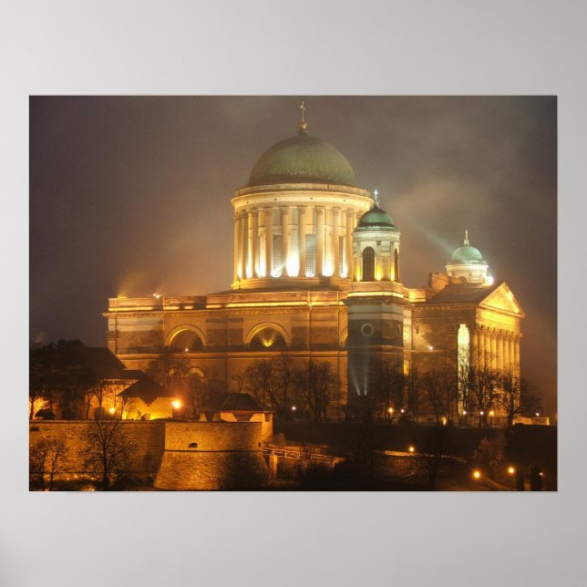 Esztergom bazilika lights poster (Front)
