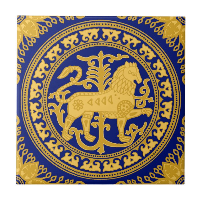 Esztergom Lion Ceramic Tile (Front)