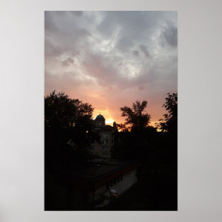 Esztergom Night Sky. Poster