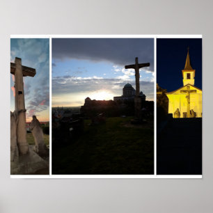 Esztergom Night Sky. Poster