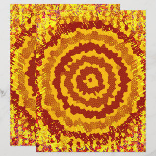 ET Abstract Flower Scrapbook Page 2-Sided Page