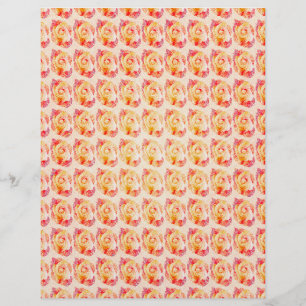 ET Abstract Roses Scrapbook Paper Bulk Pages
