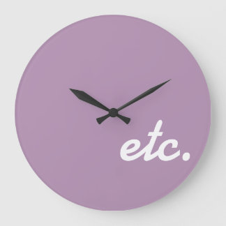 Et Cetera Large Clock