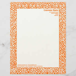 ET Circuity - Orange (on "Felt" Paper) Customized Letterhead