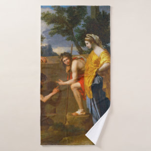Et in Arcadia ego, Poussin Bath Towel