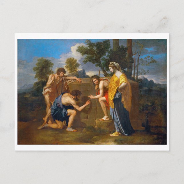 Et in Arcadia ego, Poussin Postcard (Front)