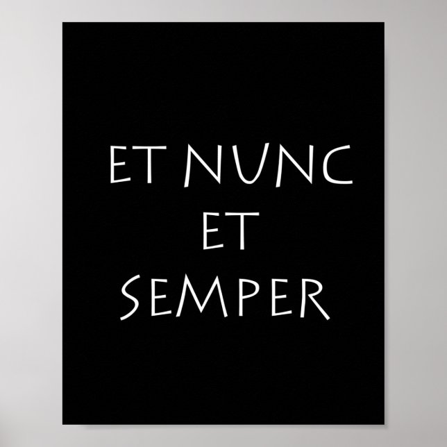 Et nunc et semper poster (Front)