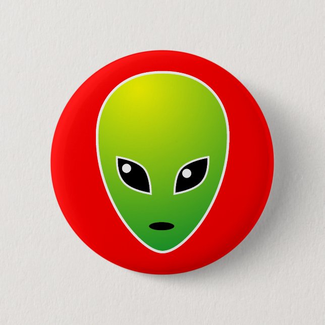 ET - on Red - Customised 6 Cm Round Badge (Front)