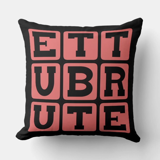 Et Tu Brute, Julius Caesar's Last Words Cushion (Front)