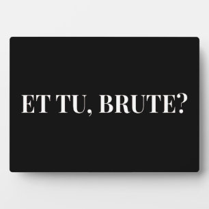 Et Tu, Brute? Shakespeare's Julius Caesar III Plaque