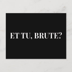 Et Tu, Brute? Shakespeare's Julius Caesar III Postcard